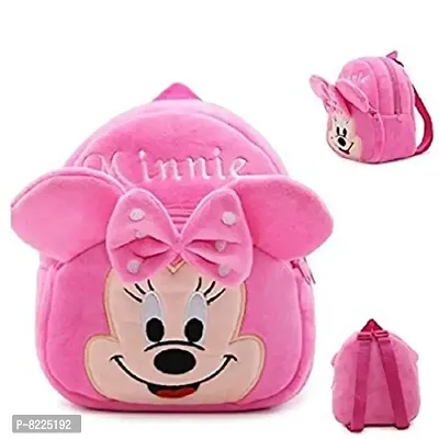 Minnie Pink amp; Minnie Pink Combo School Cartoon Bag, Soft Material Plus Backpack Childrens Gifts Boy/Girl/Baby School Bag For Kids, (Age 2 to 6 Year) School Bag (Pack of 2)-thumb3