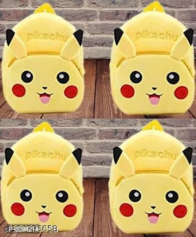 Pikachu, Pikachu, Pikachu  Pikachu Combo School Cartoon School Bag (Pack of 4)