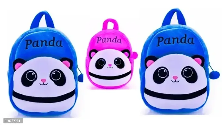 Blue Panda, Blue Panda  Pink Panda Combo School Cartoon Bag, School Bag for Kids, Suitable for Nursery, LKG, UKG  Play School Children (Age 2 to 6 Year) School Bag, (12 L), (Pack of 3)