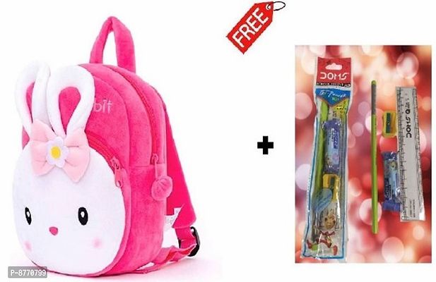 Classy Printed School Bags for Kid with Pencil, Eraser, Sharpener and Scale