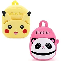 Classy Printed Kids School Bags with Pencil, Eraser, Sharpener and Scale, Pack of 2-thumb1