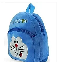 2Pcs Attractive Bag Cute Cat And Doraemon Bag Soft Material School Bag For Kids Plush Backpack Cartoon Toy | Childrens Gifts Boy/Girl/Baby/ Decor School Bag For Kids(Age 2 to 6 Year) and Suitable For-thumb1