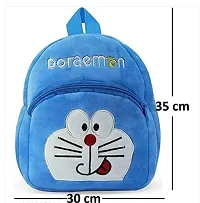 2Pcs Attractive Bag Cute Cat And Doraemon Bag Soft Material School Bag For Kids Plush Backpack Cartoon Toy | Childrens Gifts Boy/Girl/Baby/ Decor School Bag For Kids(Age 2 to 6 Year) and Suitable For-thumb2