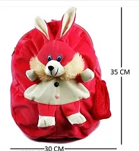 2Pcs Attractive Bag Elephant And Red Rabbit Bag Soft Material School Bag For Kids Plush Backpack Cartoon Toy | Childrens Gifts Boy/Girl/Baby/ Decor School Bag For Kids(Age 2 to 6 Year) and Suitable F-thumb1