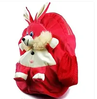 2Pcs Attractive Bag Elephant And Red Rabbit Bag Soft Material School Bag For Kids Plush Backpack Cartoon Toy | Childrens Gifts Boy/Girl/Baby/ Decor School Bag For Kids(Age 2 to 6 Year) and Suitable F-thumb2