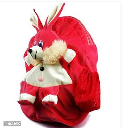 2Pcs Attractive Bag Elephant And Red Rabbit Bag Soft Material School Bag For Kids Plush Backpack Cartoon Toy | Childrens Gifts Boy/Girl/Baby/ Decor School Bag For Kids(Age 2 to 6 Year) and Suitable F-thumb3