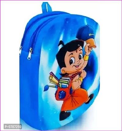 Kids School Backpack Fabric Cartoons Soft Toy Bag (3D Chotta Bhim, 3-6 Years )-thumb3
