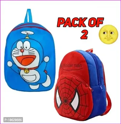 2Pcs Attractive Bag Fly Doraemon And Spiderman and Suitable For
