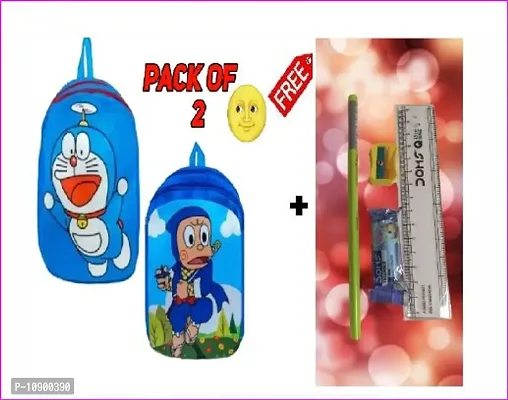 Doraemon  Ninja School Cartoon Bag, Soft Material plus Backpack Childrens Gifts Boy/Girl/Baby School Bag for Kids,-thumb0