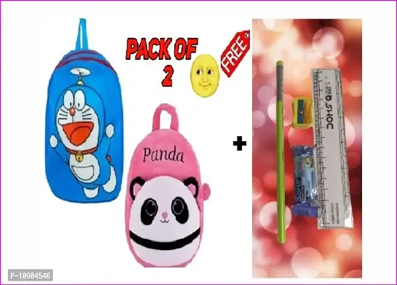 Fly Doraem. School Cartoon Bag, Soft Material plus Backpack Childrens Gifts Boy/Girl/Baby School Bag for Kids, Suitable for N