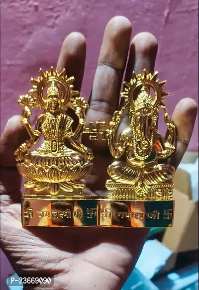 indian laxmi ganesh murti idol set for puja home decoration idal ganesh luxmi diwali-thumb2