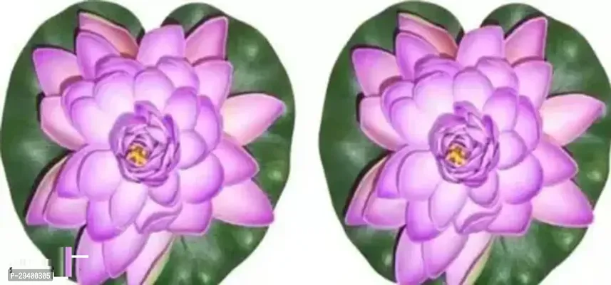 Artificial Flowers Water Lilies  Set of 2