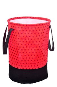 SH NASIMA MANUFACTURER 45 L STAR RED , Black Laundry Basket  (Non Woven) PCAK OF 01-thumb1