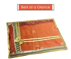 Single Packing Saree Cover/Bag with Handle  Heavy PVC Clothes Cover (pack of 2)-thumb2