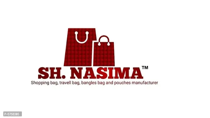 SH NASIMA  Foldable Non Woven Shirt Stacker Wardrobe Organizer With Side Handle (Pack of 2, Medium, Blue Black)-thumb5