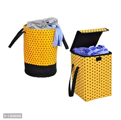 Laundry Bag Yellow Star Pack of 2
