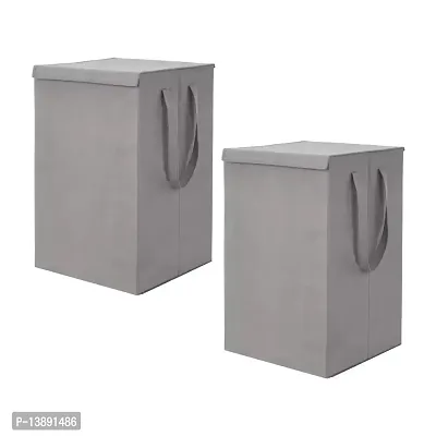 Laundry basket Grey pack of 2