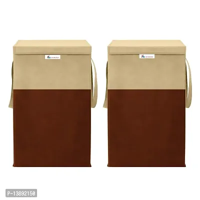 Laundry Basket combo  Beige color pack of 2