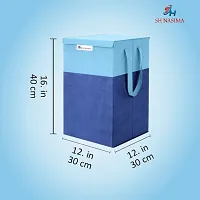 Laundry Basket combo  Blue color pack of 2-thumb1