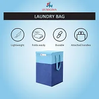 Laundry Basket combo  Blue color pack of 2-thumb4