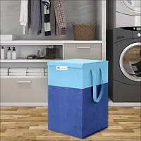 Laundry Basket combo  Blue color pack of 2-thumb2