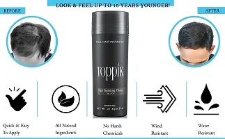 Toppik Hair Building Fibers, Natural Black, Thicker Looking Hair, Cover Bald Spot, 27.5g-thumb3