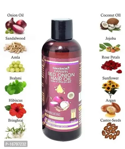 Danwin Red Onion Hair Oil For hair Growth And Hair Fall Control Hair Oil  (100 ml)-thumb2