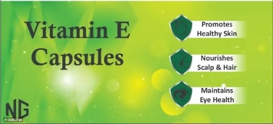 NG Vitamin E Capsule for Glowing Face, Skin and Hair Nutrition ( 30 Capsules)-thumb3