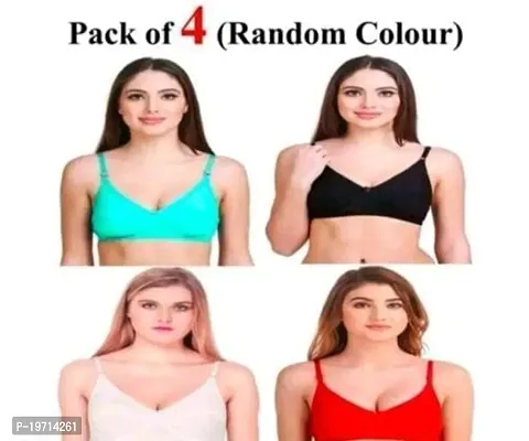 Fancy Hosiery Bras For Women Pack Of 4
