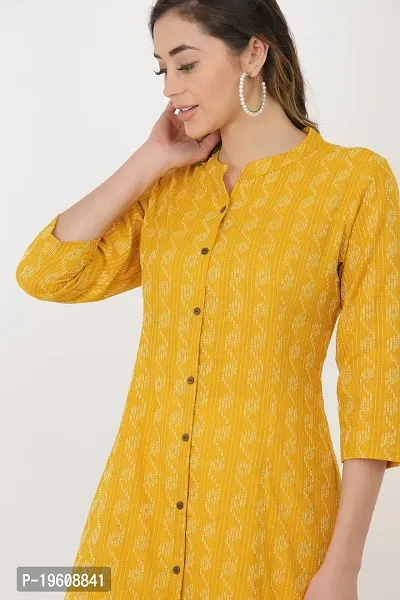 LAKSHTISH A-LINE Kurta (XX-Large) Yellow