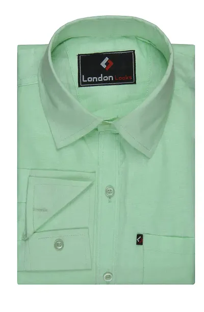 Elite Blend Solid Casual Shirts For Men