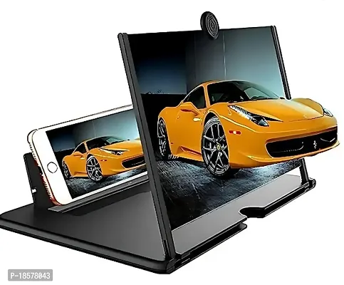 Screen Magnifier for Smartphone ndash; Mobile Phone 3D HD Magnifier Screen Expanders for Movies, Videos, and Gaming ndash; Foldable Phone Stand with Screen Amplifier ndash; Compatible with All Smartphones