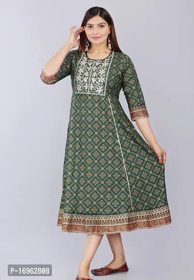 Stylish Rayon Stitched Kurta For Women