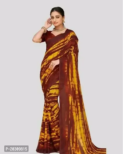 Classic Georgette Saree with Blouse Piece-thumb0