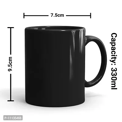 Gift Arcadia Ceramic Unicorn Coffee Mug - 1 Piece, Black, 330ml (A244)-thumb4