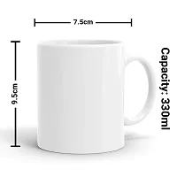 Gift Arcadia Ceramic Hubby and Wifey Coffee Mug - 2 Piece (White)-thumb3