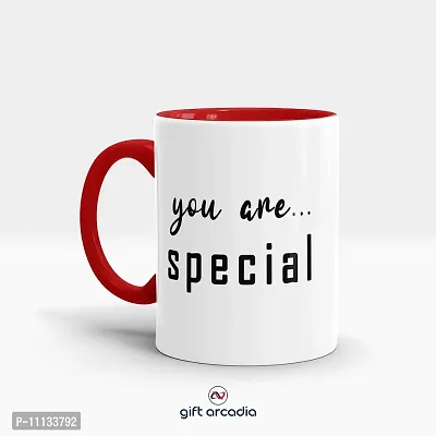 Gift Arcadia Ceramic You are Special Coffee Mug - 1 Piece, Red, 330ml (A314)-thumb3