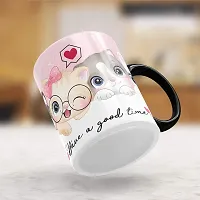 Gift Arcadia Ceramic Cute Kittens Coffee Mug - 1 Piece, Multicolor, 330ml (A002)-thumb2