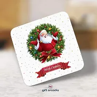 Gift Arcadia Ceramic Merry Christmas Coffee Mug with Coaster - 1 Piece, White, 330ml (COM005)-thumb2