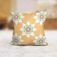 Gift Arcadia Satin Flower Decorative Pillow | Cushion Cover, Set of 5, CC5A002 (12 Inch x 12 Inch)-thumb2