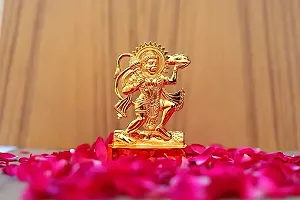 FLAIMYST? Brass Hanuman Murti, Hanuman murti Brass, Hanuman Idol for Home, Hanuman murti pital, Hanuman murti Small, Lord Hanuman Ji Murti, Small Size 3-4 inch-thumb2