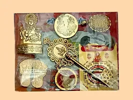 FLAIMYST Kuber Dhan Varsha Yantra with Shri Kuber Chalisa for Wealth and Prosperity (Gold)-thumb2