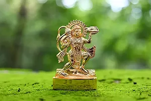 FLAIMYST? Brass Hanuman Murti, Hanuman murti Brass, Hanuman Idol for Home, Hanuman murti pital, Hanuman murti Small, Lord Hanuman Ji Murti, Small Size 3-4 inch-thumb1