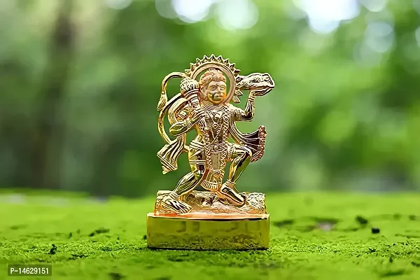 FLAIMYST? Brass Hanuman Murti, Hanuman murti Brass, Hanuman Idol for Home, Hanuman murti pital, Hanuman murti Small, Lord Hanuman Ji Murti, Small Size 3-4 inch-thumb2