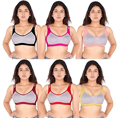 Women And Girls Sports Bra Pack Of