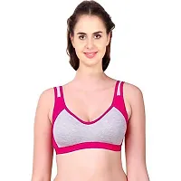 Women And Girls Sports Bra Pack Of 6 Multicolour-thumb2