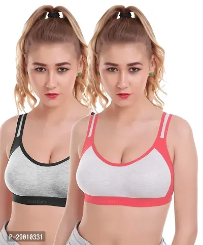 Stylish Cotton Bra For Women Pack Of 2-thumb0