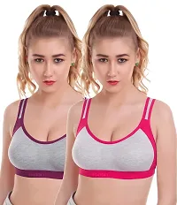 Stylish Cotton Bra For Women Pack Of 2-thumb1