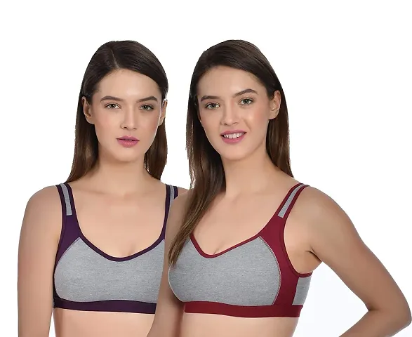 Solid Non Padded Sports Bras