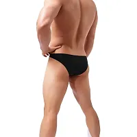 Comfortable Black Microfiber Briefs For Men-thumb1